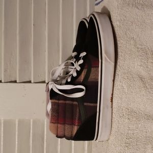 Van's High Top Plaid Sneakers